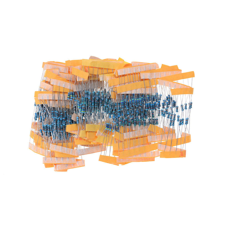 600x 30 Values 1/4W Metal Film Resistors Resistance Assortment Kit Ew