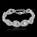 Elegant Deluxe Austrian Crystal Bracelet Women Infinity Rhinestone Bangle  FE Gw