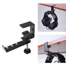 Metal Headphone Hanger Universal 360-Degree Wall Hook PC Monitor Holder