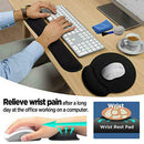 Keyboard Wrist Rest Pad Memory Foam Mouse Gel Wrist Support Cushion 2pcs Set New