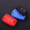 RED 4 Button Silicone Remote Key Cover Fob Case fit for VW Golf Polo 2017