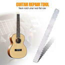 Guitar Neck Notched Ruler Fret Fingerboard Straight Edge Measuring Tool A
