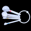 White Measuring Spoon Tea Scoop Teaspoon Baking Cooking Kitchen Tool 6PC