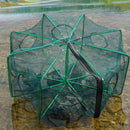 6 Sides 6 Holes Automatic Fishing Net NylonÃ‚Â Crab Fish Trap ShrimpÃ‚Â Cage (B) A