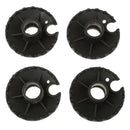 4pcs Removable Rubber Trekking Pole Snow Mud Basket for Hiking Poles, Walking
