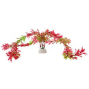 Aquarium Air Stone Red Green Artificial Aquatic Plant Ornament 15"