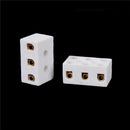 2Pcs High Temperature Ceramic Connector Block 15A 3 Way FT