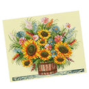 Stamped Cross Stitch Kits Patterns Embroidery Kit - Sunflower, 11 Counted