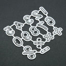 Number Symbol Embossing Cutting Die Carbon steel Craft Decorative Paper Art Tool