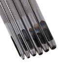 6pcs Heavy Duty Durable Hollow Punch Set Leather Working Vinyl Tools 1-4mm