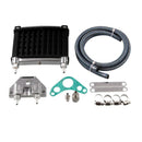 Universal Motorcycle Cnc Aluminum Engine Oil Cooler Cooling Radiator Kit Fo