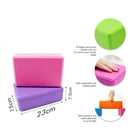 Yoga Block Pilates EVA Brick Foam Stretch Fitness Exercise Sport Gym Tool