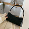 Fashion Women Handbag PU Leather Shoulder Shopping Bag Elegant Tote (Black) A