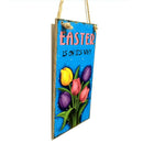 Tulips Easter Plaque Hanging Board Wall Art for Easter Day Home Supplies
