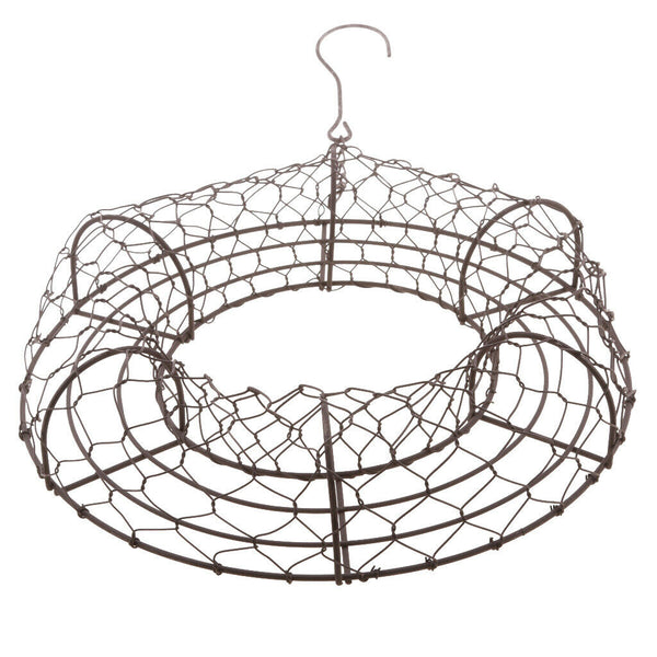 Pack of 3, Metal Wire Wreath Frame Form Hanger, Round & Ball & Star Shaped