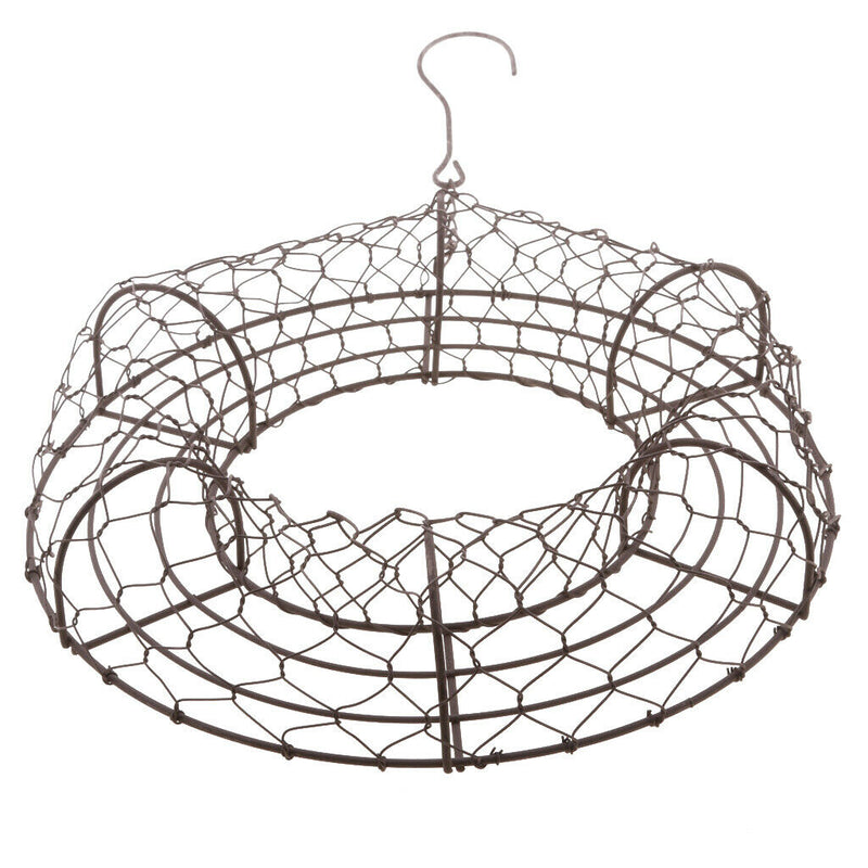 Pack of 3, Metal Wire Wreath Frame Form Hanger, Round & Ball & Star Shaped