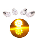 4x Amber BA15S 1156 382 9LED Car Tail Brake Turn Signal Light Bulb DC 12V D  JR