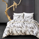 3pcs/set Marble Bedding Set Comforter Cover Pillow Cover Polyster Queen
