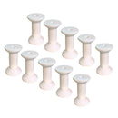 10 Pieces Natural Wooden Empty Thread Spools Bobbins DIY Sewing Notions Tools