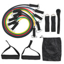 11x Resistance Band TPE Elastic Pull Rope Home Gym Fitness Equipment Tool