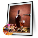 5D DIY Diamond Painting Full Round Drill Wall Drawing (Wine Bottle-B078)
