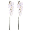 2Pcs Artificial 12 Head Orchid Phalaenopsis Flower Home Garden Decoration