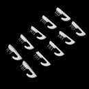 20pcs White Plastic Hard Wall Picture Frame Mirror Hanging Hooks Hangers 5kg