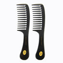 2 Pcs Hairstyle DIY Wide Tooth Plastic Curly Hair Care Handgrip Comb 9" S7E2