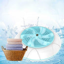 Ultrasonic Turbine Washing Machine Mini Tub Laundry Washer for Dorms Cyan