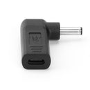 90 Degree USB-C Type-C Female to 4.5x3.0mm DC Male Plug Converter for Dell A