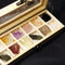 Rock and Mineral Collection 12-piece in Wooden Box, Rock Samples for Science