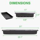 Plastic Growing Trays Seedling Starter Hydroponics Plant Germination Nursery Hn