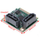 Mini PCI-E PCI express to SATA 3.0 converter hard drive extension card 2 porME