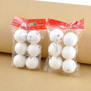 6X White Snowballs Ornaments Christmas Tree Hanging Holiday Party Home Decor BX