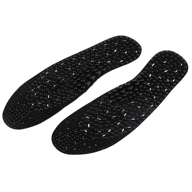 1 Pair Massage Insoles Negative Ion Acupressure Feet Care Protector Breathab_ Ew