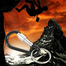 Tents Blocking Aluminum Alloy Snap Hook Ring Key Ring Black 2 Pcs J3L4