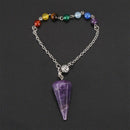 Aura treatment crystal exploration point pendant divination metaphysics spi F2U1