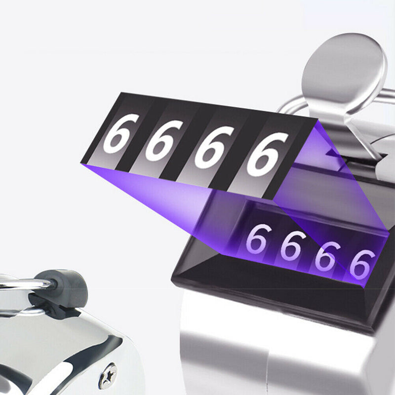 4 Digit Number Manual Mini Tally Counter Mechanical Clicker (Plastic Knob) A