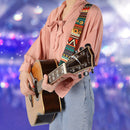 Guitar Strap Adjustable Belt for Acoustic Guitar Instrument Parts (Red) A