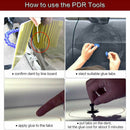 Paintless Dent Repair Tools Set Black Dent Lifter Glue Tabs Auto Body Dent  O8A2