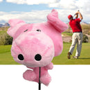 460cc Driver Cartoon Pig Protective Washable Fluff Ch Golf Club Head Cover
