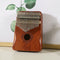 17 Keys Wooden Kalimba Mahogany Thumb Piano Percussion Instrument (Coffee) A#S