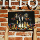 DIY Firework Twin Towers Doodle Scratch Painting Educational Drawing Toys