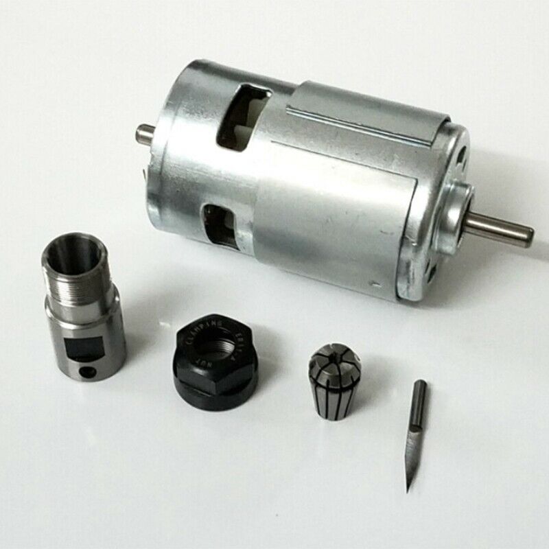 775 DC Engraving Machine Spindle Motor 12-36V Ball Bearing Spindle Motor wi J6B9
