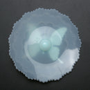 Cute Butterfly Silicone Cup Lids Anti-dust Leakproof Mugs Cover (Blue) A