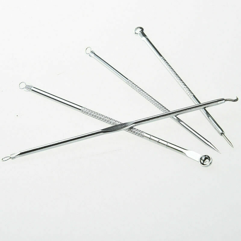 4pcs/set Comedone-Squeezer Pimple-Blackhead Remover 124M Extractor Comedone G6X6