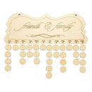 DIY Wooden Birthday Calendar Sign Special Dates Planner Board Hanging Decor