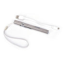 usb rechargeable led flashlight powerful mini torch hanging with metal clip MO