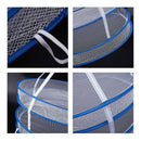 Drying Rack Folding Hanging Clothes Laundry Basket Dryer Net 2 layers J6W9