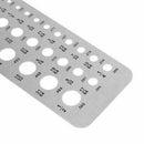 29 Fractional Size Drill Gauge Steel Template Drill Gage for 1/16 to 1/2 drills